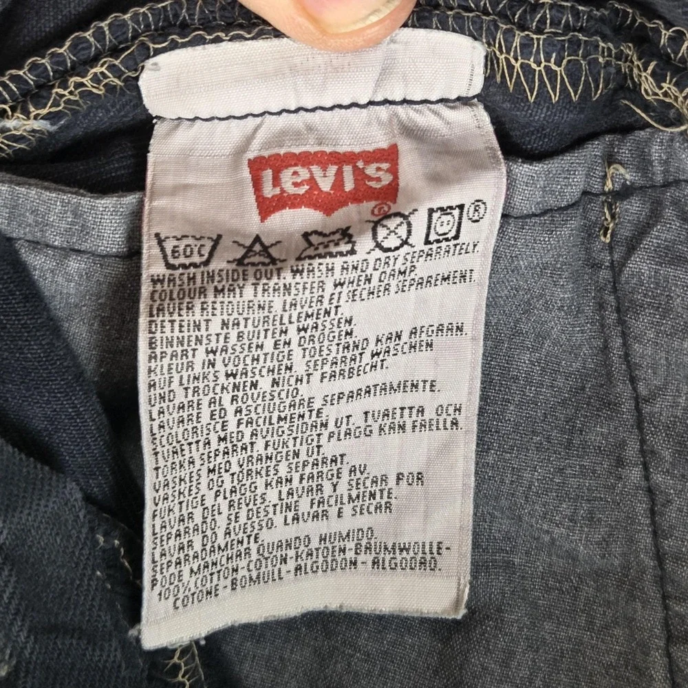 Vintage Levis 501 Jeans Mens Blue Dark Straight Button Fly USA‎ 90s Fits 30x28